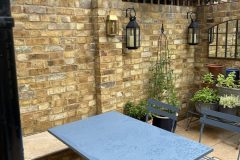 Outdoor patio created alongside our side-return extension in Tooting